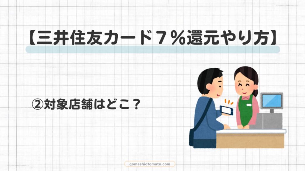 三井住友カード７％還元やり方②